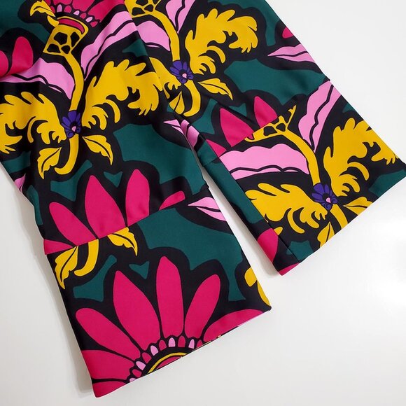 Jude Connally Womens Babe Dress XL Grand Florie Floral 3/4 Sleeve Collar Stretch - Picture 9 of 13